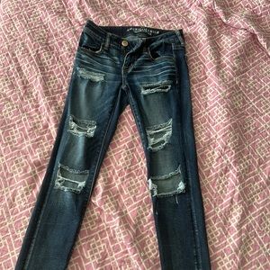 Low rise skinny American eagle jeans